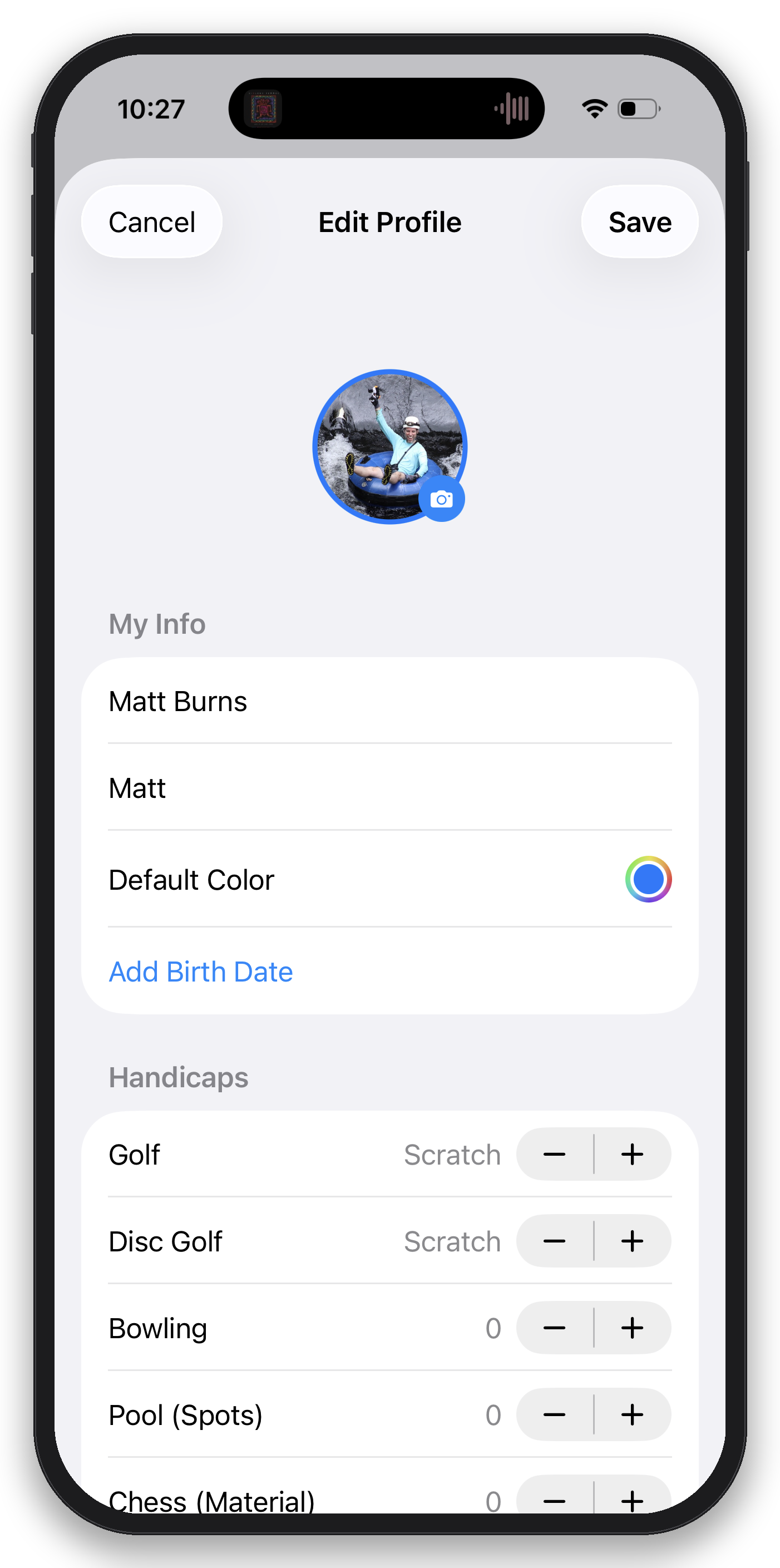 Create your account screenshot